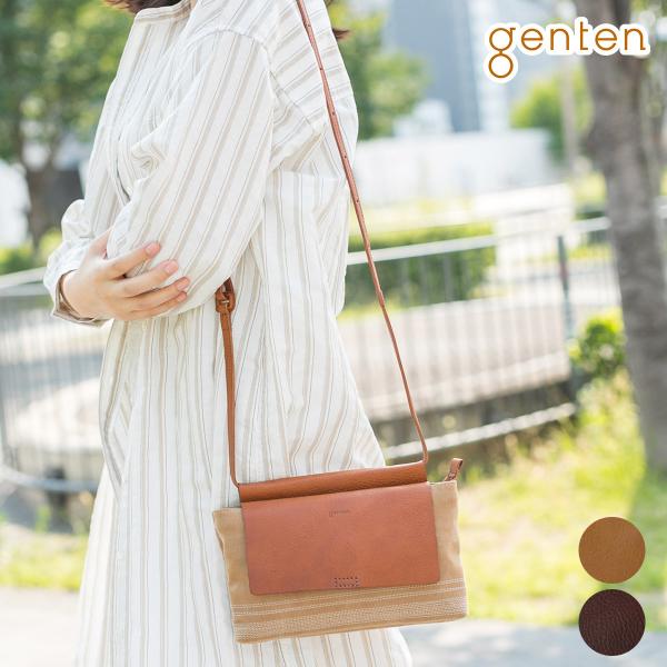 ゲンテン 3年保証付 genten ゲンテン ミモザ・ベーシック ミニショルダーバッグ 43786（...