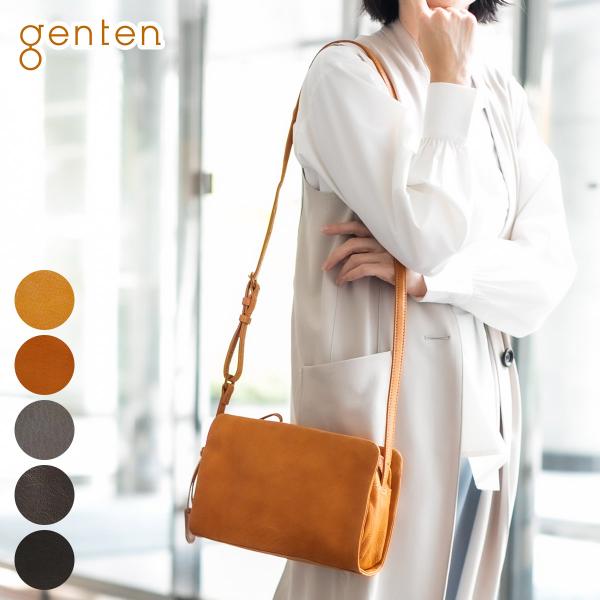 ゲンテン 3年保証付 genten ゲンテン GOAT BASIC ゴートベーシック ショルダーバッ...
