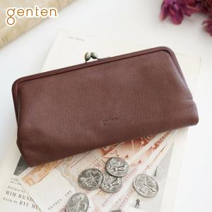 genten（ゲンテン） カットワーク フラップ長財布 44249 本革 長財布