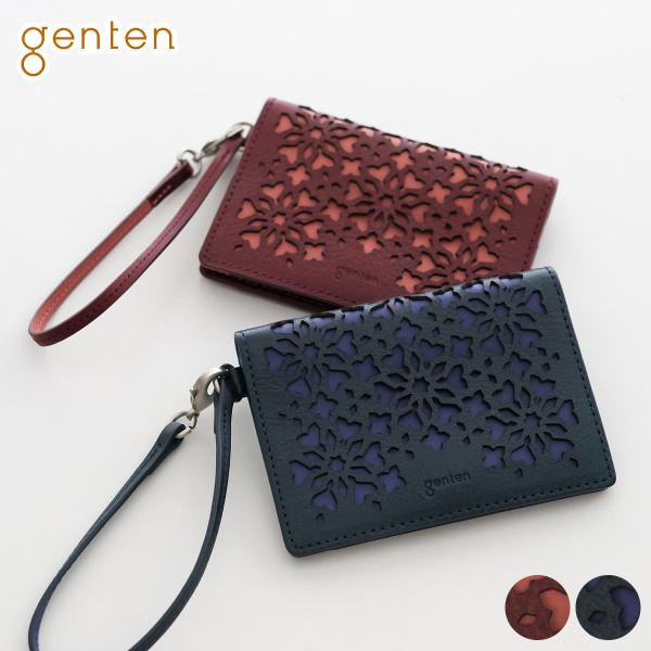 【ケアセット＋安心の3年保証付】 genten ゲンテン Kaleido カレイド 二つ折りパスケー...