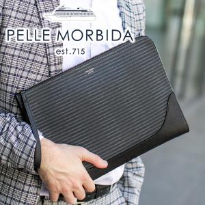 PELLE MORBIDA ペッレモルビダ Capitano キャピターノ PVC加工コットンキャンバス地 クラッチバッグ PMO-CA009PVC｜sentire-one