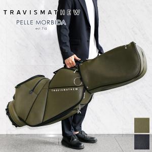 PELLE MORBIDA ペッレモルビダ TRAVISMATHEW PREMIUM × PELLE MORBIDA キャディバッグ（カートタイプ） PMO-TMPG011｜sentire-one