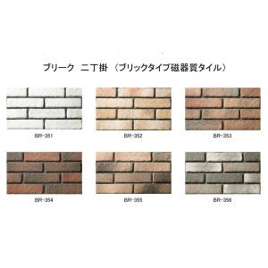 ブリーク　（ケース単位）　二丁掛タイル　古レンガブリックタイプ　住宅・店舗外壁＆内壁タイル