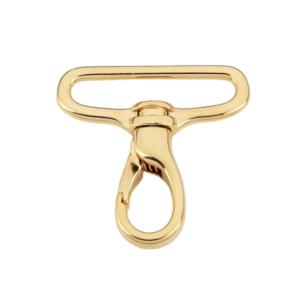 SENWA 日本製 ナスカン 30mm ゴールド DIYキーチェーン バッグパーツ レザークラフト金具