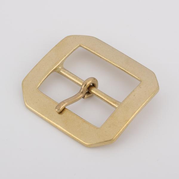 senwa 日本製真鍮生地 ベルト用バックル 巾40mm ピン式交換用美錠  レザークラフト素材 D...