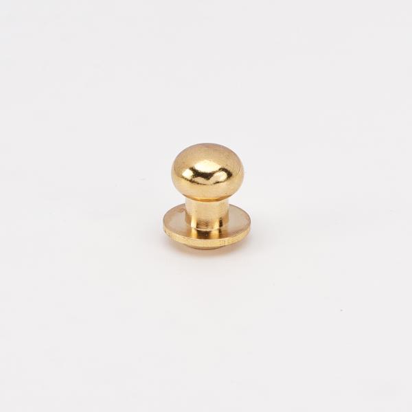 ネジ式ギボシ 真鍮無垢 10/9/8mm レザークラフト ハンドメイド パーツ