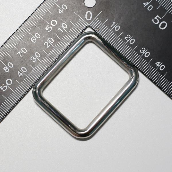 カクカン ステンレス製 角カン 内径36×28ｍｍ クラフト金具 ハンドメイドパーツ