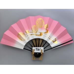 舞扇子 A2497 ホロ箔桜並び 金箔 【箱なし】 サイズ変更・骨色変更