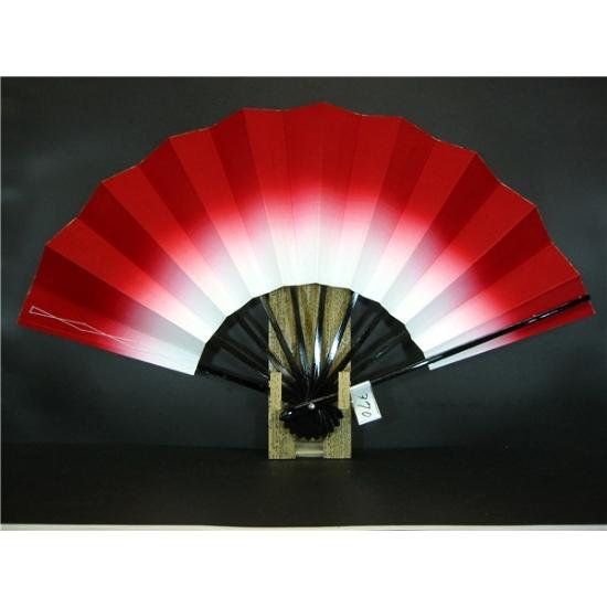 舞扇子 A３７０ 赤天ぼかし   【箱なし】 サイズ変更・骨色変更可能