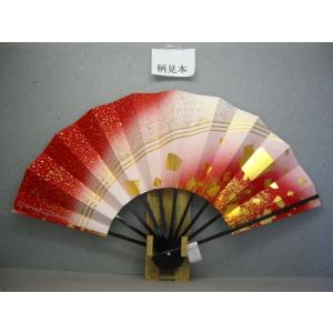舞扇子 扇子 踊り用 四季の舞 日本舞踊 金銀玉箔 霞に雲 黒塗り