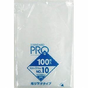 3ケース以上送料無料 規格ポリ袋L10H　吊り下げ　10号透明厚み0.03mm(100枚入 10冊×3箱)日本サニパック正規代理店(事業者限定)｜senzaiwaxsuper