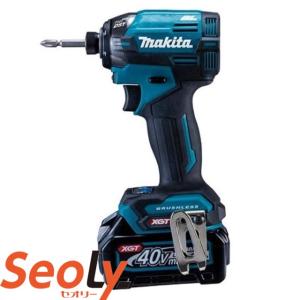 マキタ 40Vmax 充電式インパクトドライバ TD002GRDXB 黒 (バッテリ  