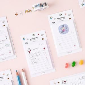 韓国雑貨 落書きのような可愛さ Todacチェックリスト 選べる3つセット 韓国文房具 可愛い かわいい 韓国 お土産 13k 韓国音楽専門ソウルライフレコード 通販 Yahoo ショッピング