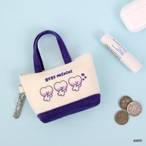 ＝BT21公式グッズ＝［バンタン］［BTS］BT21 CANVAS MINI POUCH (TATA)［可愛い］［かわいい］韓国雑貨 ［韓国 お土産］｜seoul4