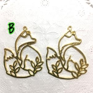 キツネ レジン枠 各2個セット 10種の詳細画像2