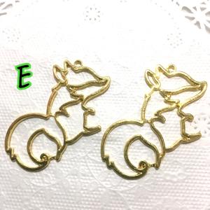 キツネ レジン枠 各2個セット 10種の詳細画像5