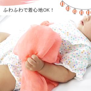 夏服に お祭りに 女の子ベビー 甚平ロンパース...の詳細画像1