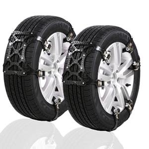 軽自動車 タイヤチェーン 非金属 135-175mm対応 サイズ調節可能