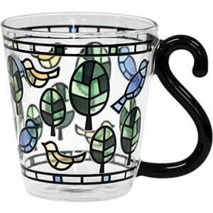 アルタ コローレ Colore ラインバード H9.5×W11.5 ステンドグラス調 耐熱グラス AR0604257