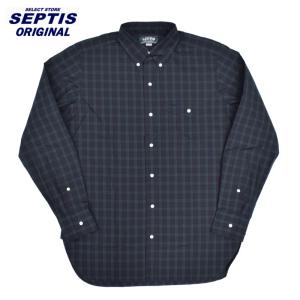 SEPTIS ORIGINAL(セプティズオリジナル) L/S B/D IVY SHIRTS(オリジナルアイビーシャツ 長袖ボタンダウンシャツ) BROAD BLACKWATCH (ブロード/ブラックウォッチ)｜septis
