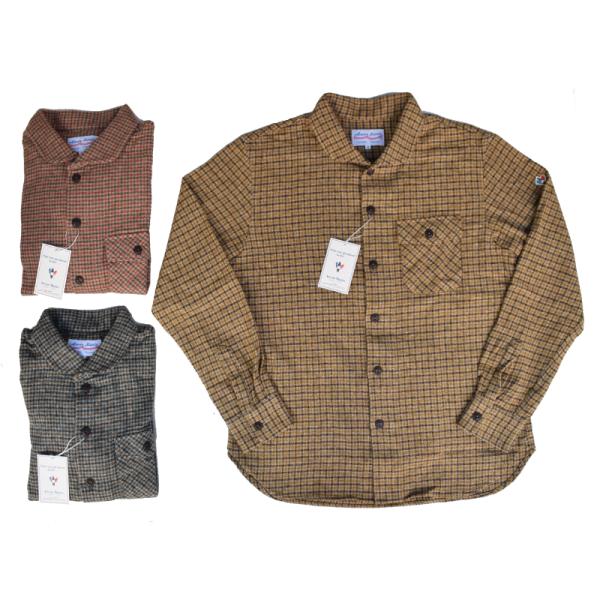 ARVOR MAREE(アルボーマレー) L/S SAILOR COLLAR FLANNEL SHI...