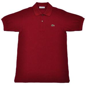 JAPAN LACOSTE(ジャパンラコステ) L1212 S/S PIQUE POLOSHIRTS(半袖 鹿の子 ポロシャツ) BORDEAUX(WINE)(476)｜septis