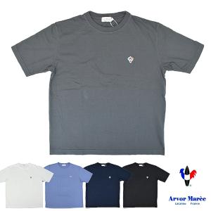 ARVOR MAREE(アルボーマレー) S/S C/N T-SHIRTS (半袖 クルーネック Ｔシャツ) LOGO WAPPEN (ロゴワッペン)｜septis