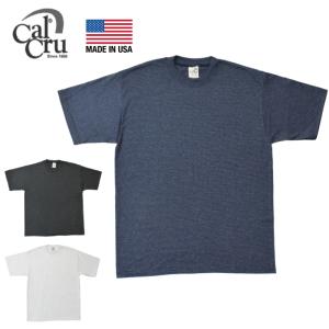 【3 COLORS】 CALCRU(カルクルー)【MADE IN USA】 S/S CREW NECK T-SHIRTS (アメリカ製 半袖 クルーネック Ｔシャツ) MICRO STRIPE / MICRO BORDER｜septis