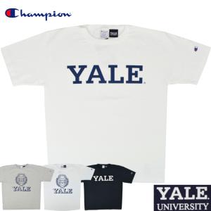 【4 COLOR】CHAMPION(チャンピオン) T1011 S/S COLLEGE PRINT T-SHIRTS(半袖 カレッジプリント Ｔシャツ) YALE(イェ−ル)｜septis