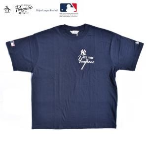 MLB(メジャーリーグベースボール) × MUNSINGWEAR(マンシングウェア) S/S PRINT T-SHIRTS(半袖 プリントTシャツ) NEWYORK YANKEES (ニューヨークヤンキース)｜septis