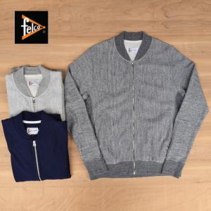 FELCO(フェルコ) 16oz TERRY ZIP BASEBALL NECK W/SLASH POCKET(16オンス テリーベースボールネック) ZIP SWEAT CARDIGAN(ジップスウェットカーディガン)｜septis