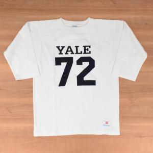 CHAMPION(チャンピオン) TRUE TO ARCHIVES "P12"(トゥルートゥアーカイブス) 3/4 SLEEVE FOOTBALL T-SHIRTS(プリントフットボールＴシャツ) YALE｜septis