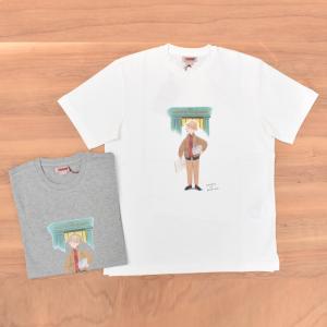 BARACUTA×SLOWBOY(バラクータ×スローボーイ) DRAWING PRINT T-SHIRTS (限定プリントTシャツ) "TRAD STYLE"｜septis