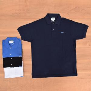 LACOSTE(ラコステ) EXCLUSIVE 70s復刻モデル IZOD LACOSTE (アイゾッド) S/S 70's DROP TAIL PIQUE POLOSHIRTS(半袖 ドロップテール 鹿の子 ポロシャツ) 青ワニ｜septis