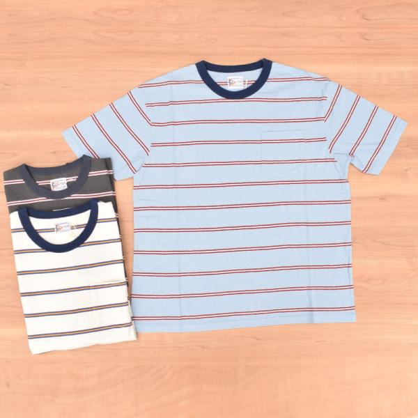 FELCO (フェルコ) S/S CREW POCKET T-SHIRTS CRESER STRIP...