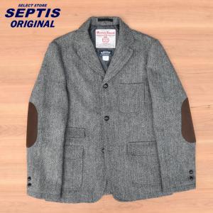 SEPTIS ORIGINAL(セプティズオリジナル) 【MADE IN JAPAN】 HERRINGBONE TWEED JACKET(ヘリンボーンツイードジャケット) HARRISTWEED(ハリスツイード)｜septis