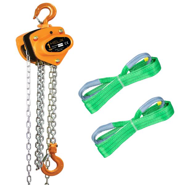 【送料無料】HELIX チェーンブロック 1t 3m チェーンホイスト 1000kg レバーホイスト...