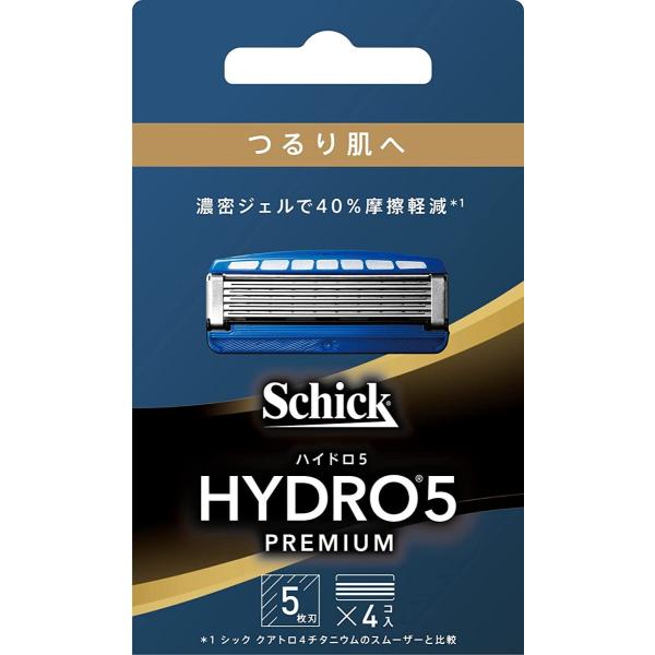 シック ハイドロ5 プレミアム つるり肌へ 替刃 4個入り