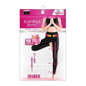 ピップ スリムウォーク Beau Acty スタイルキープレギンス パンツタイプ ブラック Lサイズ