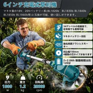 【正規品】 電動 草刈機 草刈り機 充電式 コ...の詳細画像4