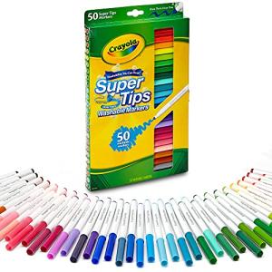 クレヨラ (Crayola) マーカー 水で落とせる マーカーペン 50色 Super Tips 正規品 585050｜sereno2