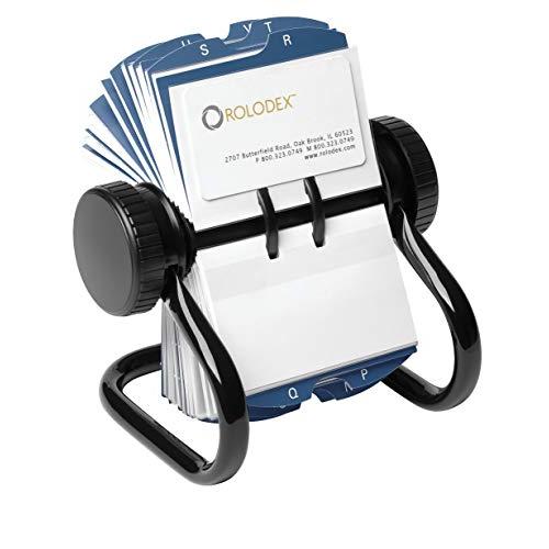 ROLODEX BUSINESS FILE BLACK 400CAP 67236 [並行輸入品]