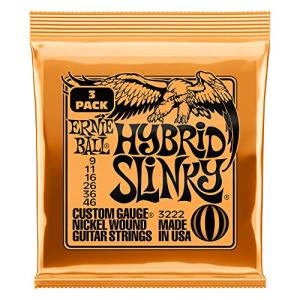 【正規品】 ERNIE BALL 3222 エレキギター弦 (09-46) HYBRID SLINKY 3Set Pack｜sereno2