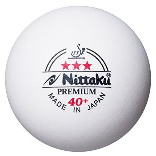 ニッタク(Nittaku) 卓球用ボール スリースタープレミアム 硬式公認球 プラスチック 12個入...