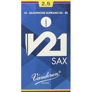 バンドーレン Vandoren ソプラノサクソフォンリード V21硬さ : 2-1/2 (10枚入り)｜sereno2