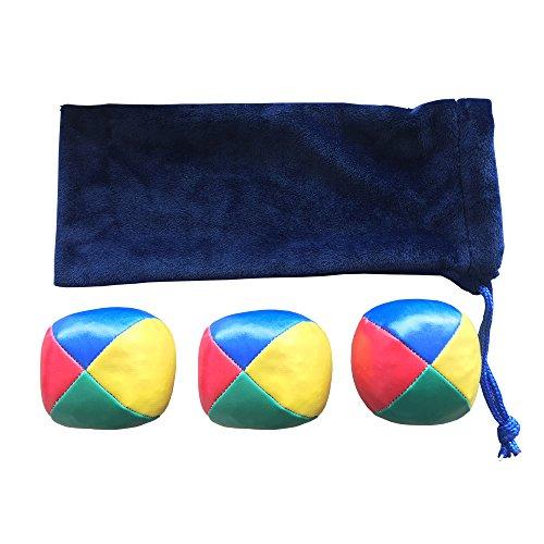 Giyomi ジャグリング ボール 3個 オリジナル袋 ４点豪華セット 袋付き 中サイズ (カラフル...