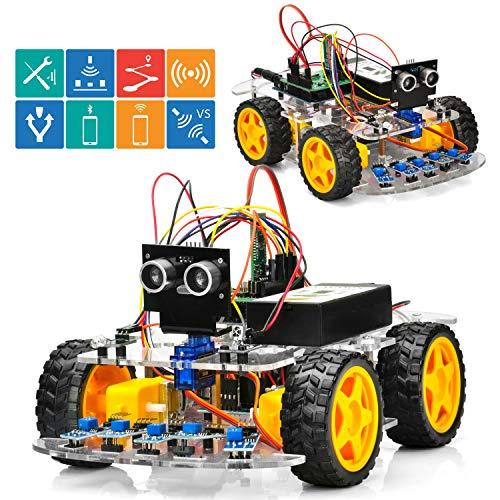 OSOYOO オープンソース ロボットカー 電子部品 スターターキット Arduino適用チュートリ...