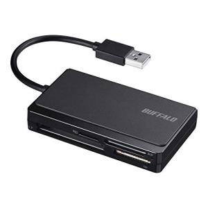 バッファロー BUFFALO USB2.0 マルチカードリーダー ケーブル収納モデル ブラック BSCR308U2BK コンパクトフラッシュ パソコン｜sereno2