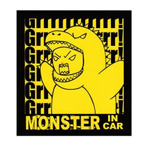 【Angelshop】＜MONSTER IN CAR＞マグネット 1枚 事故・煽り防止対策 モンスター｜sereno2