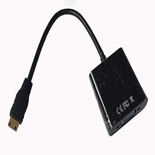 Like-You Mini HDMI to VGA 変換アダプタ （オス−メス） V1.3/1080...